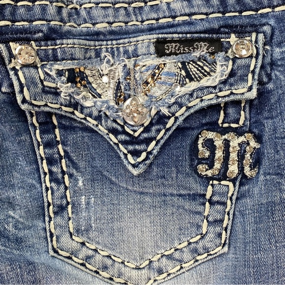 Miss Me Womans Jeans Size 27 JE8901B2R Boot - Picture 4 of 6
